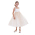 Petite Adele Little Girls Champagne Pearl Shoulder Mesh Flower Girl Dress 2T-6 - SophiasStyle.com
